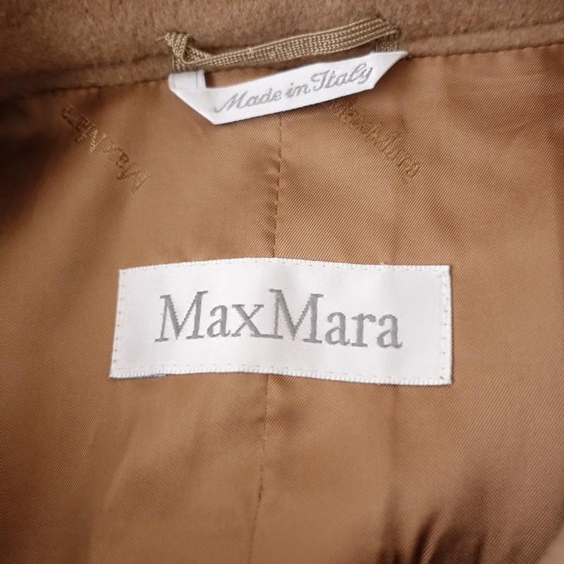 マックスマーラ MaxMara *カシミヤ混コート*44毛ウール混キャメル