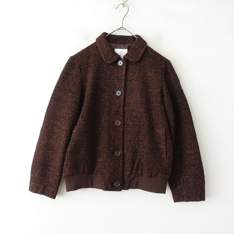 サリースコット チェリー刺繍 ジャケット Sally Scott（サリースコット） *ウール混ブークレージャケット*11AR毛