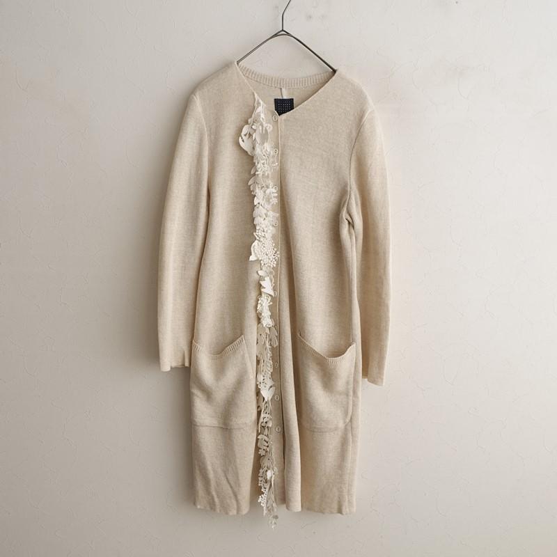 【hiroko1862】ミナペルホネン　nostalgia ニット　コート ミナペルホネン nostalgia ニットコート light gray | Lin total