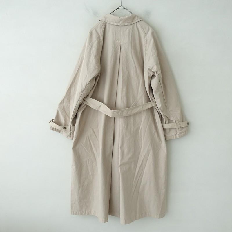 【美品】nest Robe 綿麻50/50 ナチュラルアウター ベージュ系フリー nest Robe（ネストローブ） *コットントレンチコート*F綿ベージュ