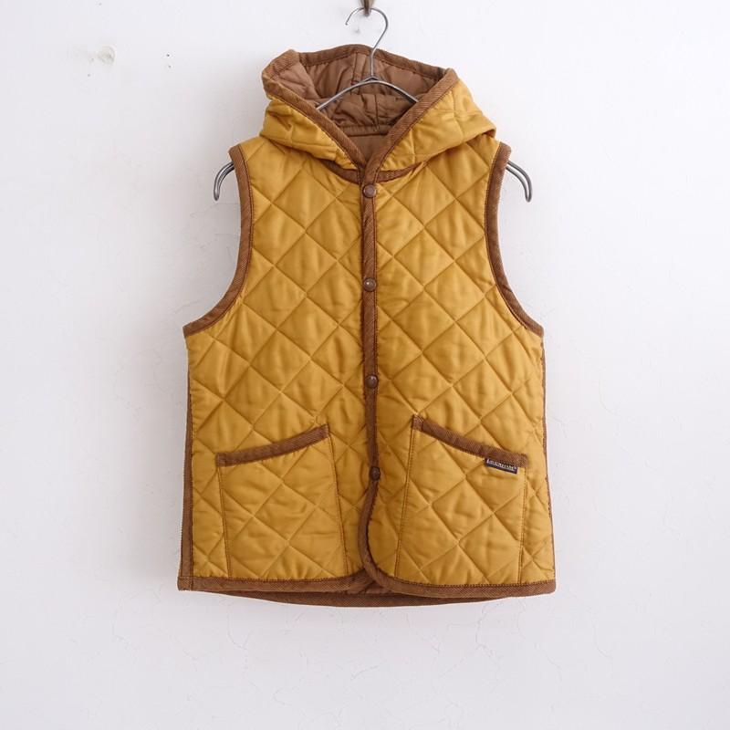 LAVENHAM（ラベンハム） *リバーシブルフード付きキルティングベスト