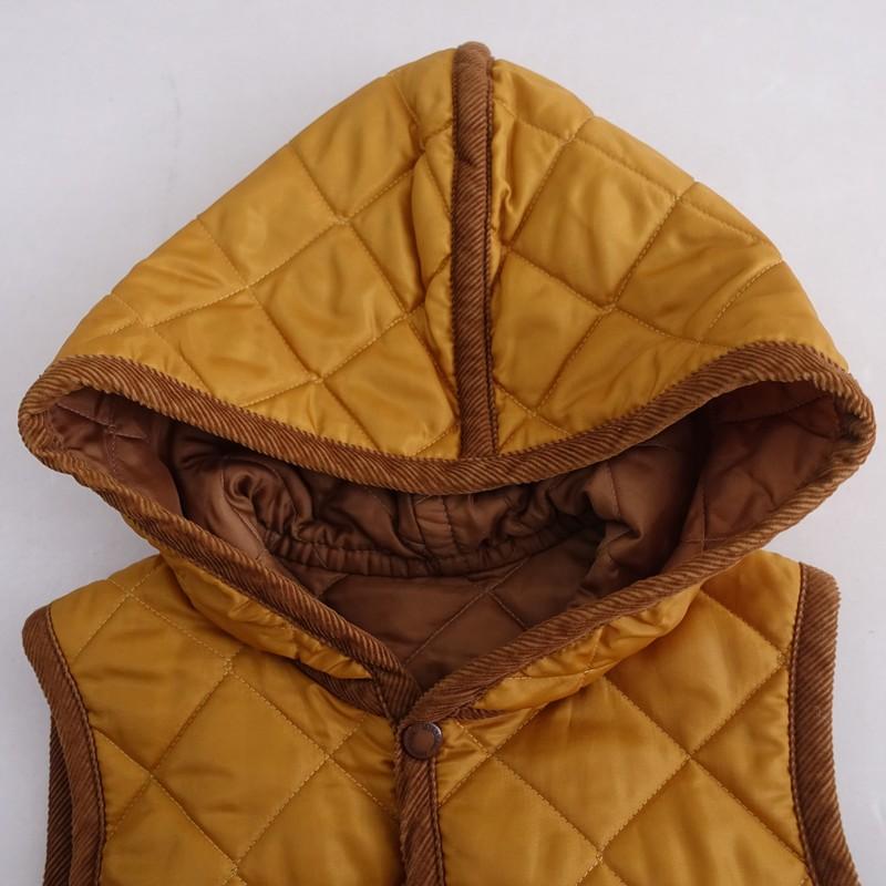 LAVENHAM（ラベンハム） *リバーシブルフード付きキルティングベスト