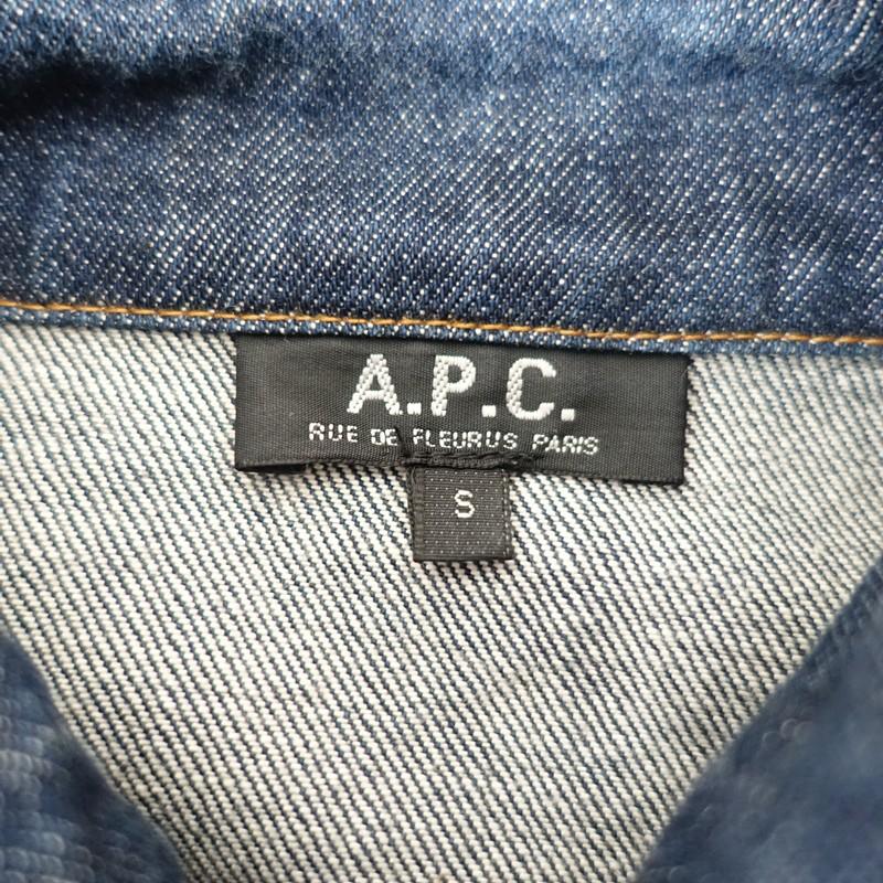A.P.C.（アーペーセー） *デニムジャケット*Sコットン綿インディゴ