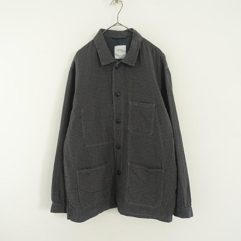 ARMEN（アーメン） *コットンギンガムチェックシャツジャケット*2綿 