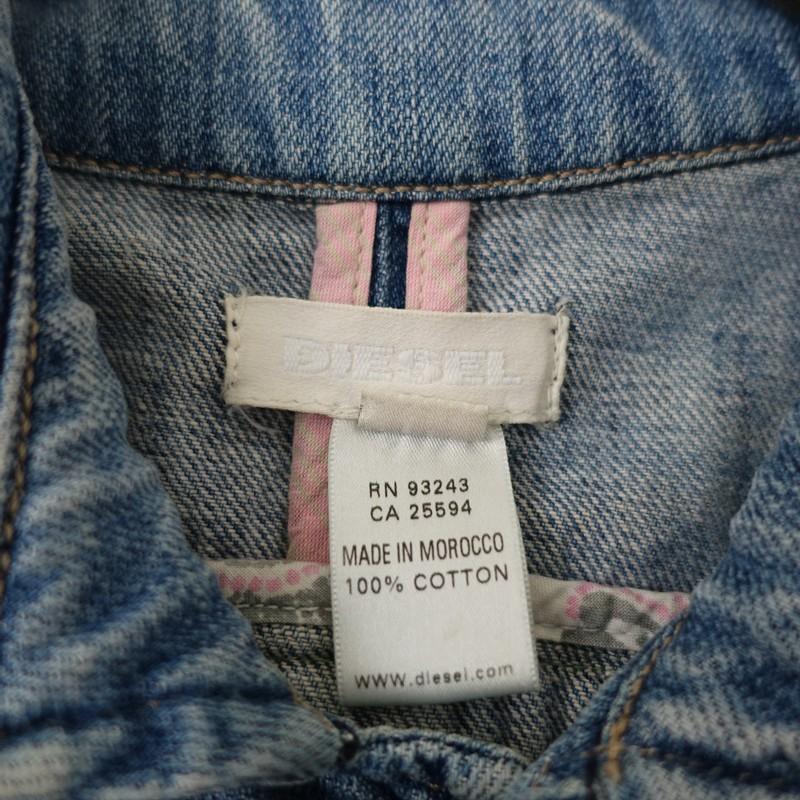 ディーゼル DIESEL *デニムジャケット*Mコットン綿インディゴブルーG 