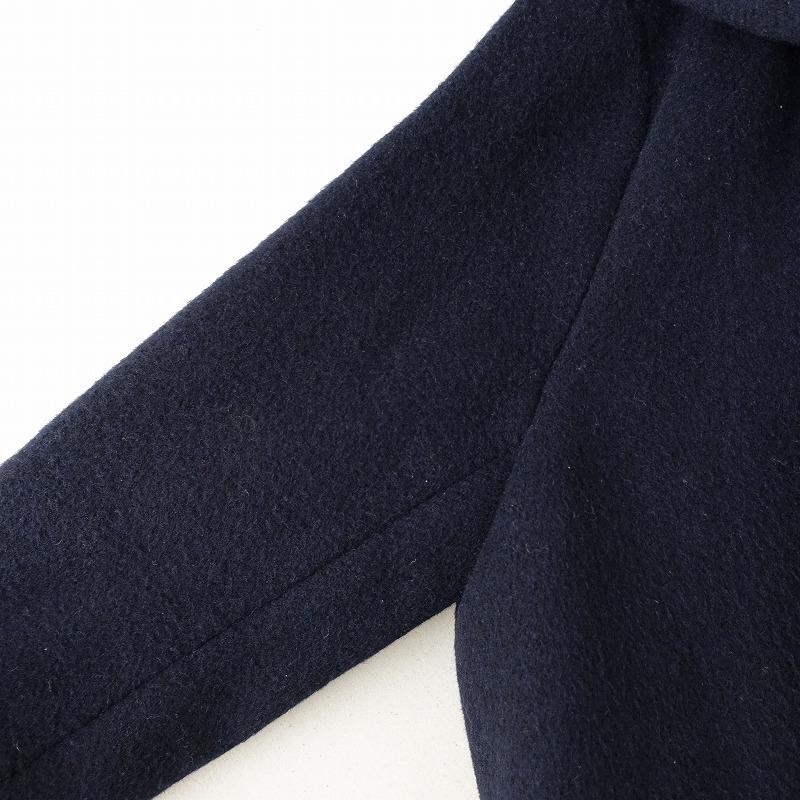 ミズイロインド mizuiro-ind*ウール混ダッフル風コート*厚手メルトン