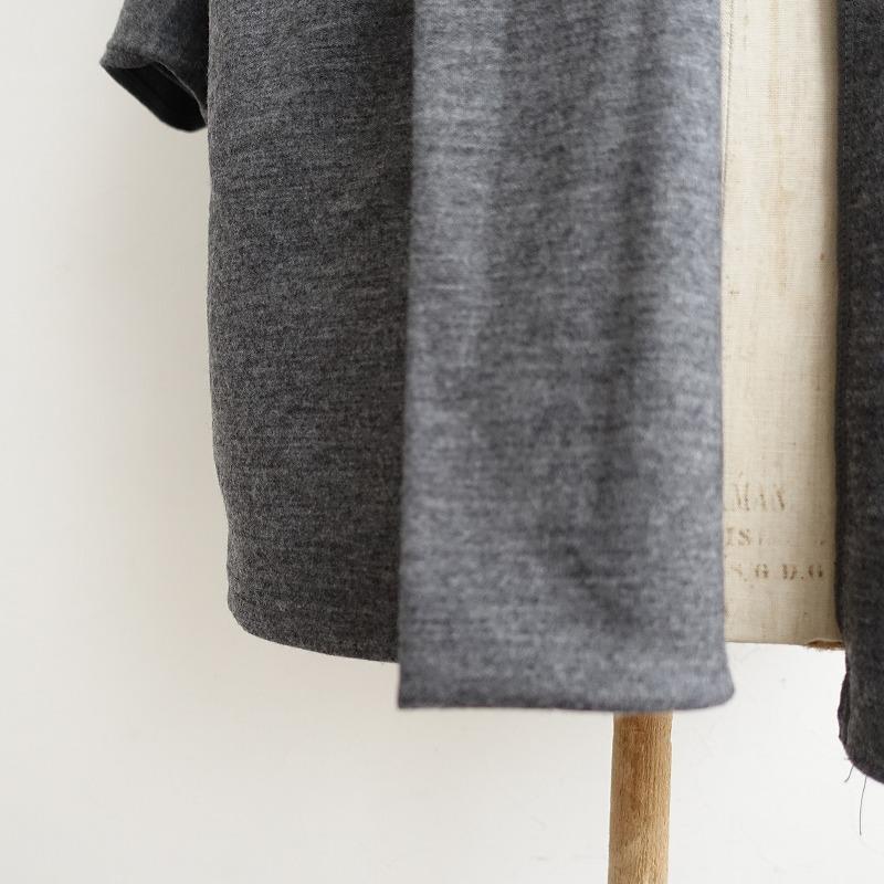 sousou 羽織　ウール　グレー 美品】ソウソウ SOU SOU*ウール小袖莢*ウール羽織ショールカラー