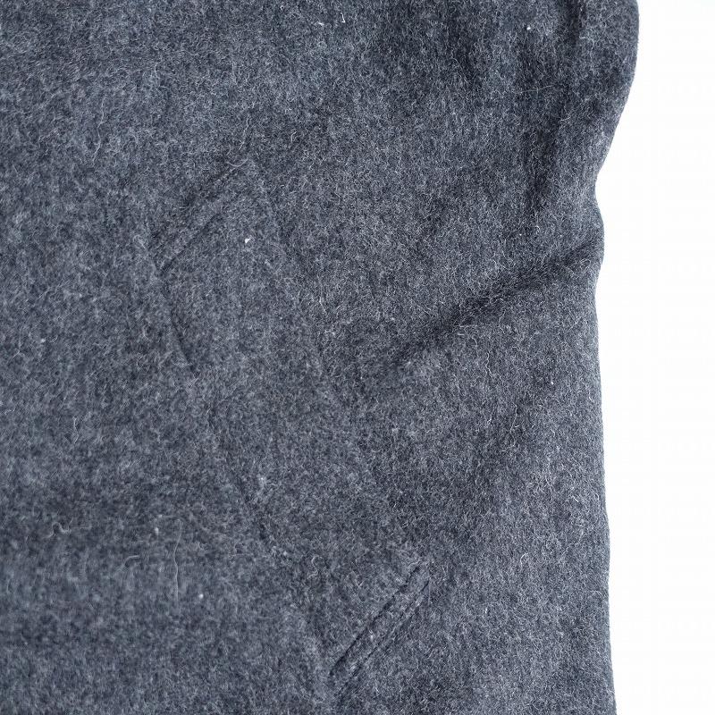 ミズイロインド mizuiro-ind *ウール混ショールカラーコート*厚手起毛