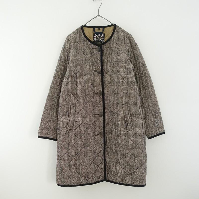 LAVENHAM（ラベンハム） *グレンチェックキルティングコート*38羽織上
