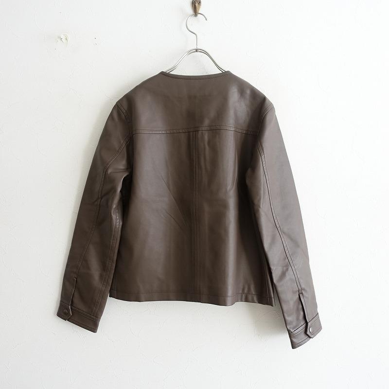 NANO universe（ナノ・ユニバース） *フェイクレザージャケット*38