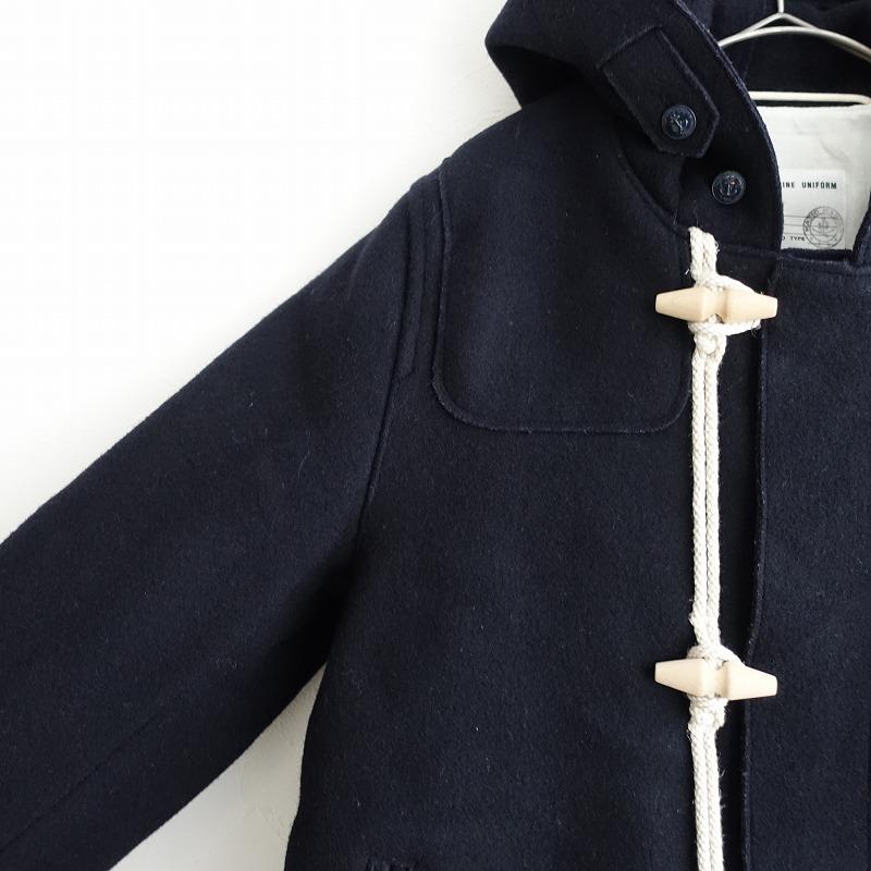 NATIC ナティック *MARINE UNIFORM ウール混ダッフルコート*M NATIC ナティック *MARINE UNIFORM ウール混ダッフルコート*M