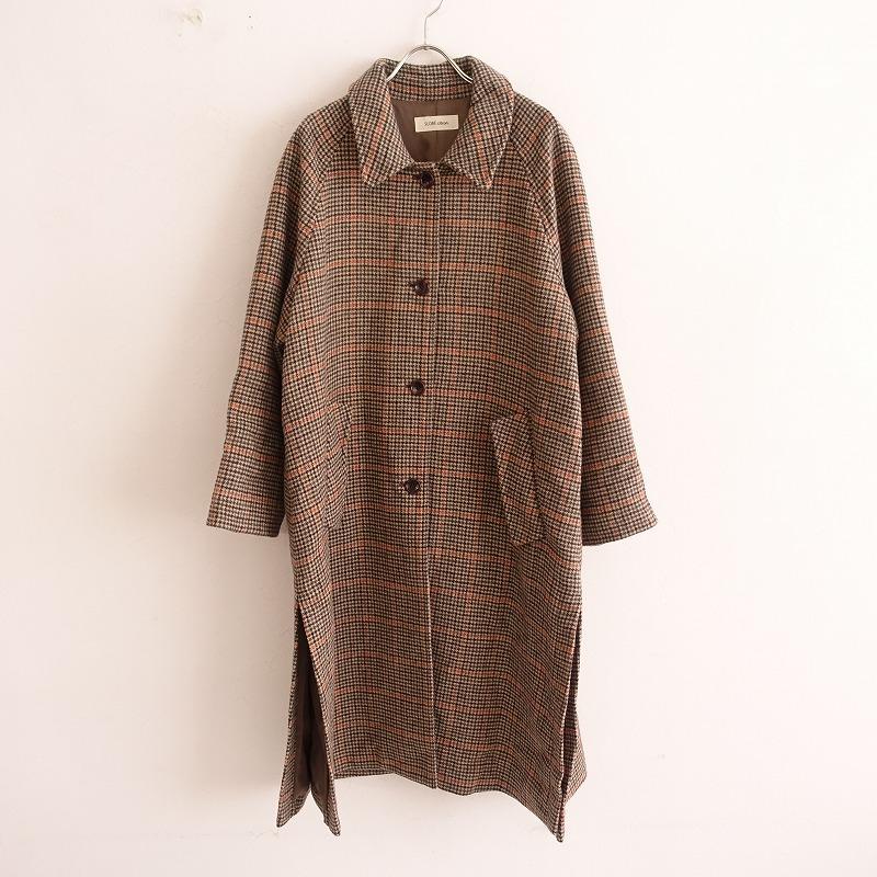 SLOBE citron. スローブシトロン *グレンチェックステンカラー SLOBE citron. スローブシトロン *グレンチェックステンカラー