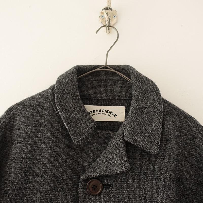 【ARTS & SCIENCE 】ウールコート ARTS & SCIENCE アーツ&サイエンス ARTS&SCIENCE *ウール七分袖