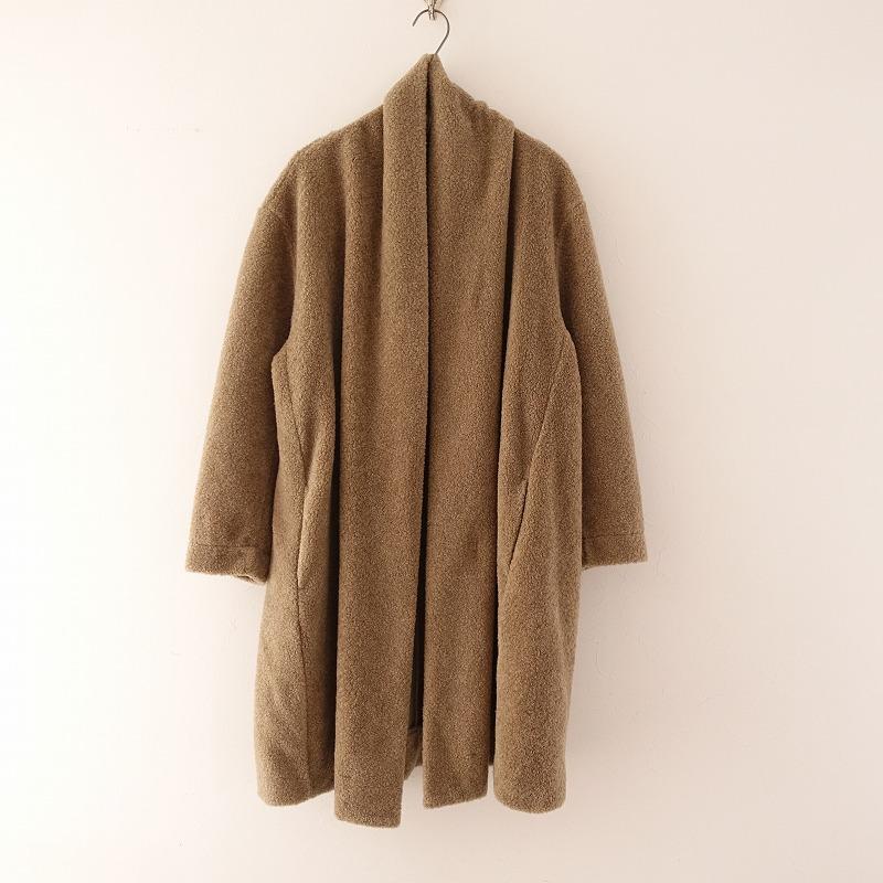 mizuiroind ミズイロインド mizuiro-ind *ボアニットコート*ベージュ系  