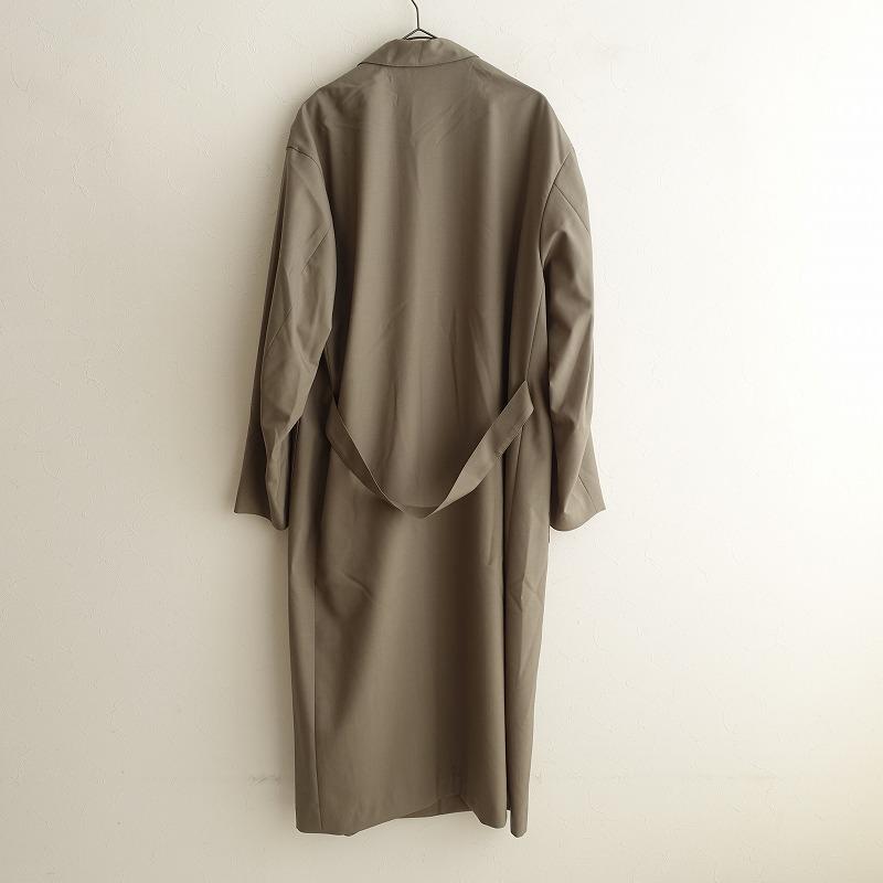 HYKE 【定価7.5万】ハイク *ウールショップコート*4羊毛グレー HYKE 【定価7.5万】ハイク *ウールショップコート*4羊毛グレー