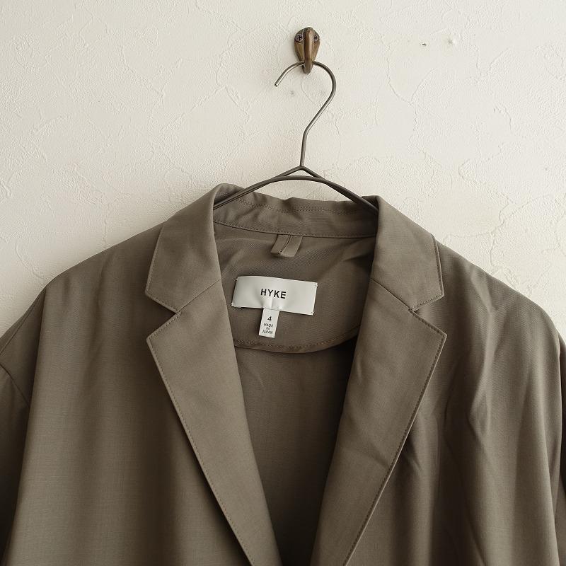 HYKE 【定価7.5万】ハイク *ウールショップコート*4羊毛グレー HYKE 【定価7.5万】ハイク *ウールショップコート*4羊毛グレー