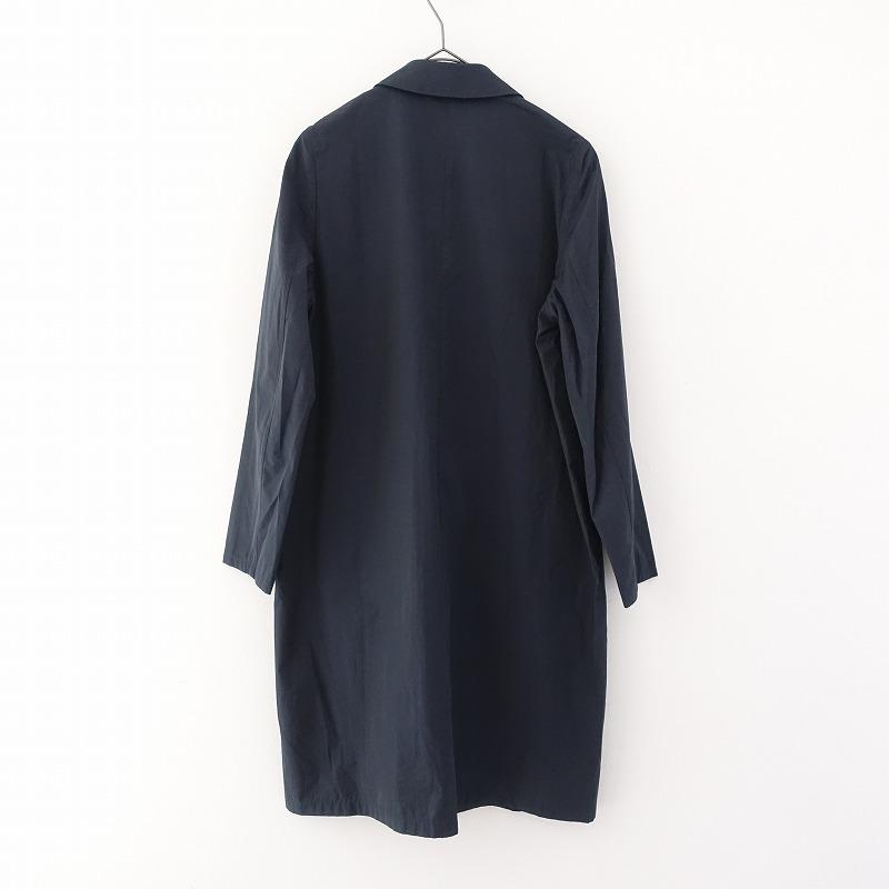 la.f ラエフ la.f *タフタチェスターコート*2Sネイビー無地 la.f ラエフ la.f *タフタチェスターコート*2Sネイビー無地