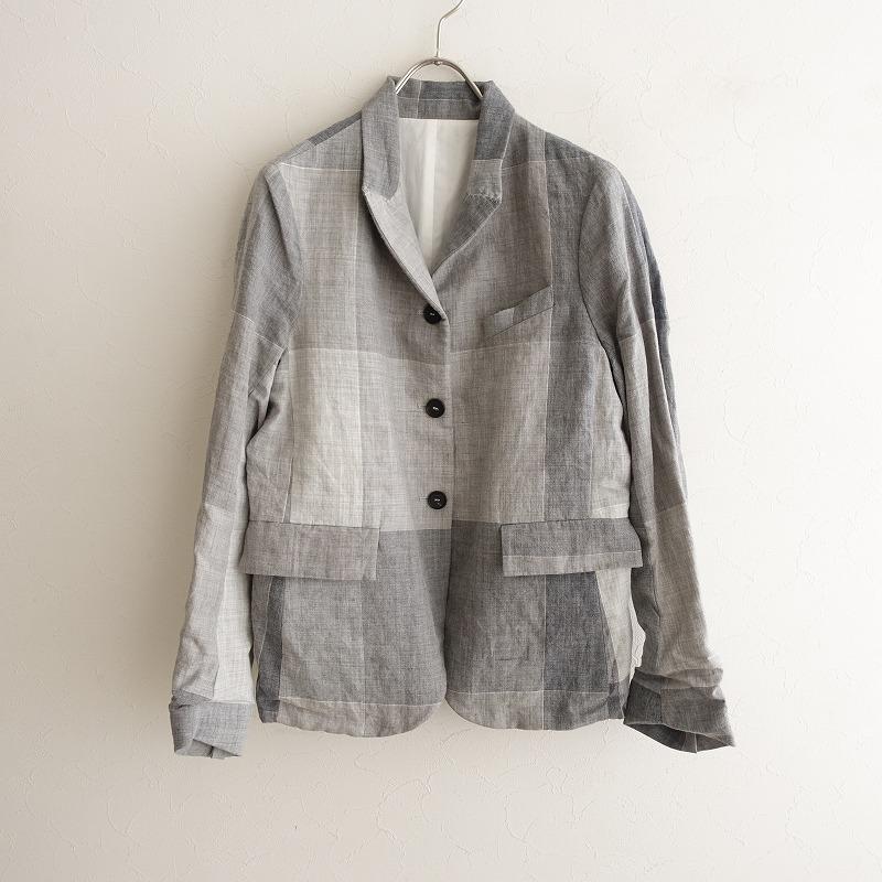 BERGFABEL バーグファベル Bergfabel *チェックジャケット*42グレー系 