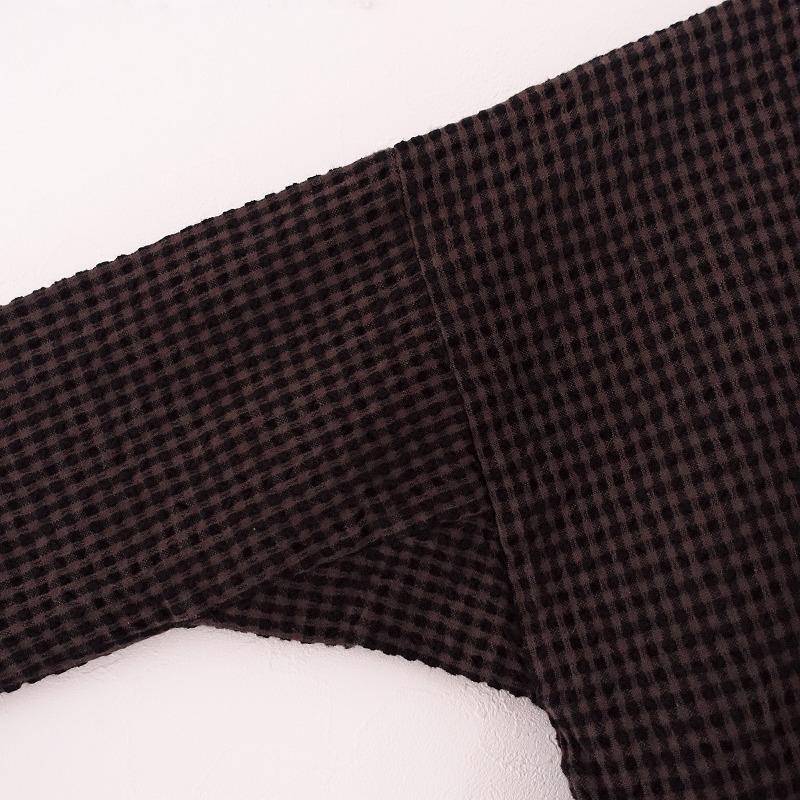 美品/定価2.8万】ズーズーダウ jujudhau *ギンガムチェックノーカラー