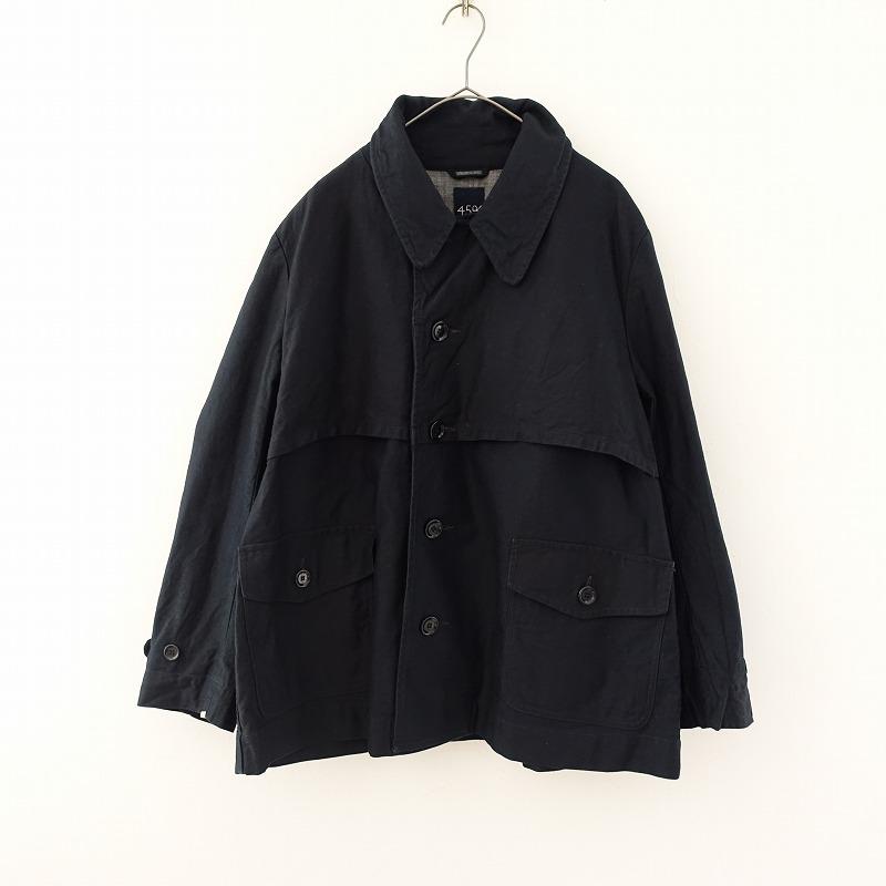 45R45rpm おこめサテンの908シングル Pコート 定価7.9万】45アールピーエム R45RPM *おこめサテンの908