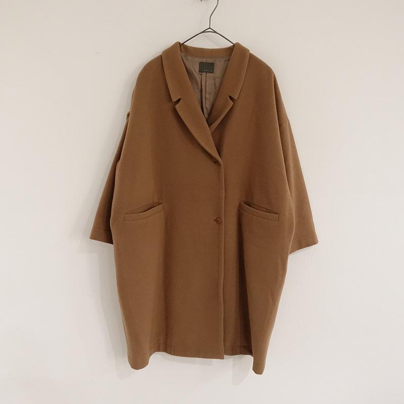 ウールメルトン チェスターコート（キャメル）