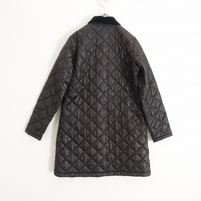 //トラディショナルウェザーウェア Traditional Weatherwear *撥水加工キルティングコート*34黒ブラック丸襟(jk33-2311-887)【51L32】｜drop-kaitori｜02