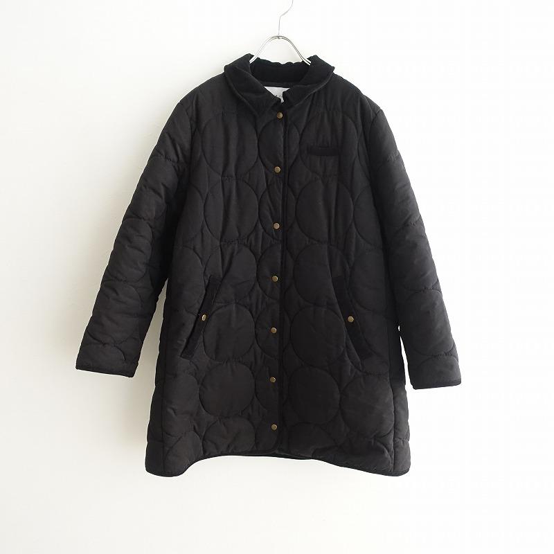 bulle de savon //ビュルデサボン *キルティングコート*F黒 bulle de savon //ビュルデサボン *キルティングコート*F黒
