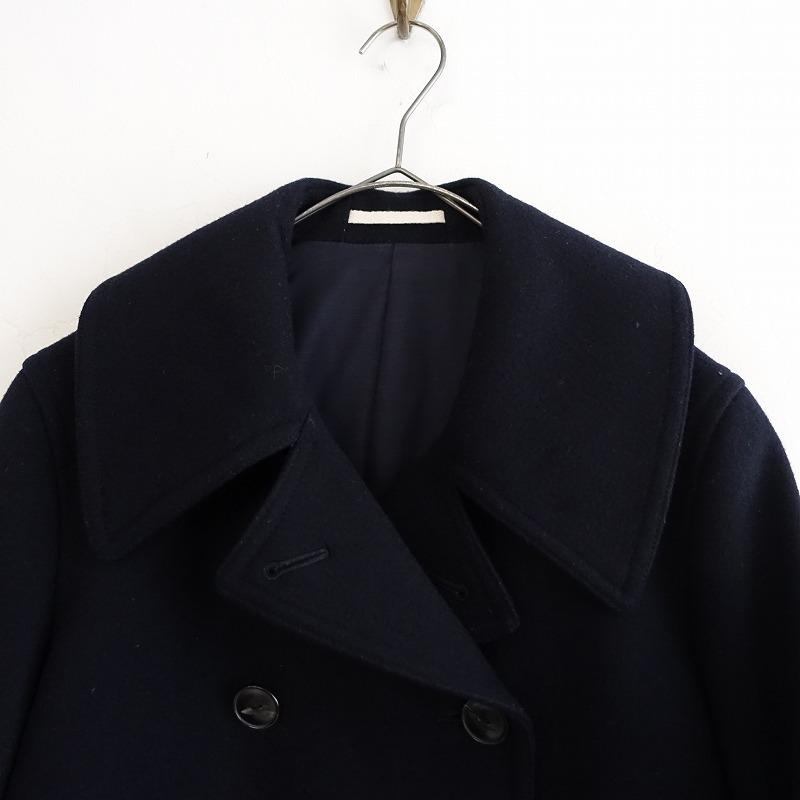 ARTS & SCIENCE ネイビー ウール ピーコート