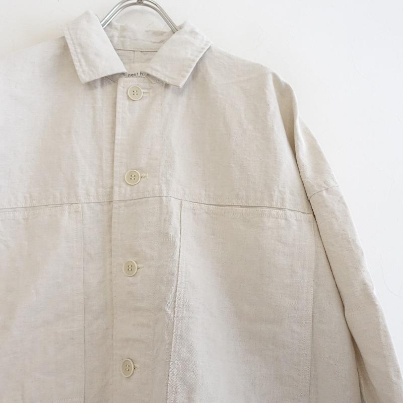 nest Robe ネストローブ ジャンスカ グレージュ F ゆったり 麻混 nest