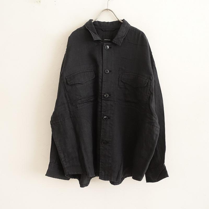 pas de calais（パドカレ） 黒 ジャケット pas de calais 【美品/定価3.9万】パドカレ *リネン製品染め