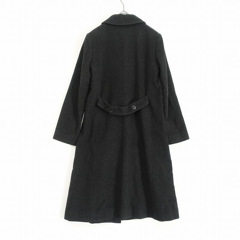 アニエスベー agnes b. *ウール混ダブルボタンロングコート*36 アニエスベー agnes b. *ウール混ダブルボタンロングコート*36