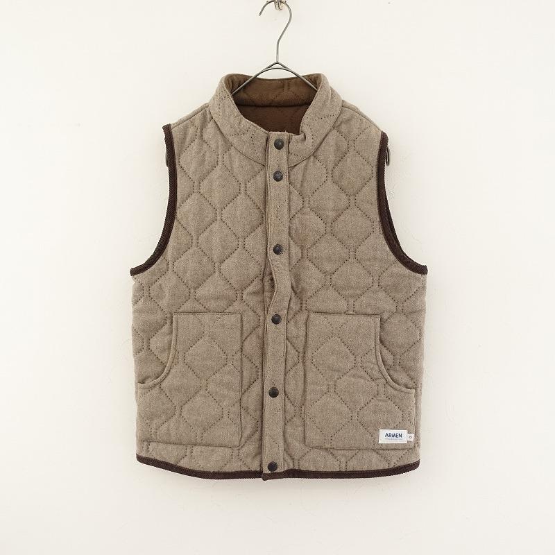 journal standard 【ARMEN/アーメン】リバーシブルベスト ARMEN（アーメン） *キルティングリバーシブルベスト*0ブラウングレー