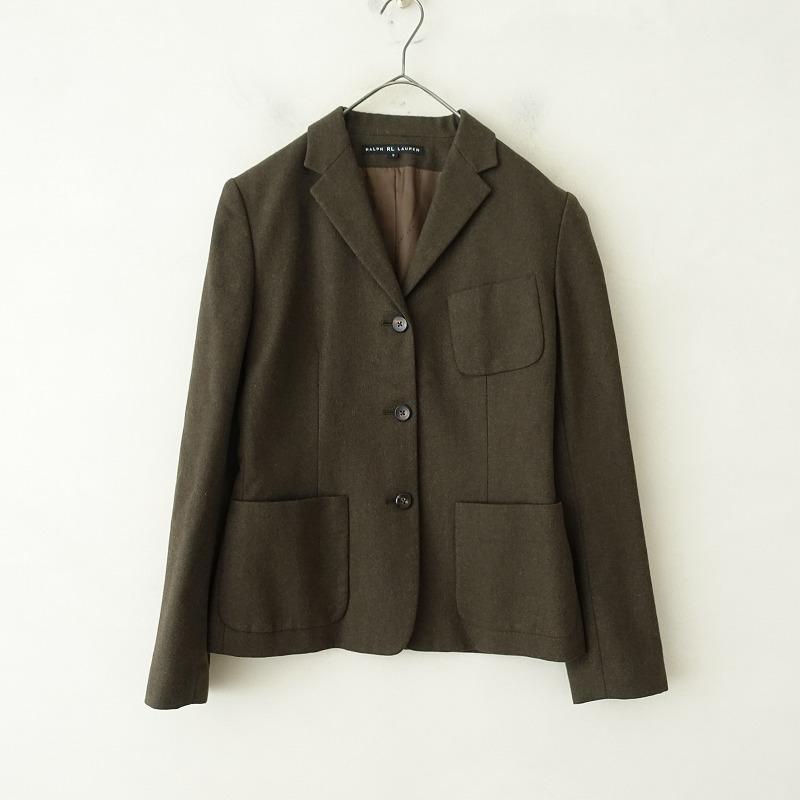 ラルフローレン Ralph Lauren *ウールテーラードジャケット*9グリーン