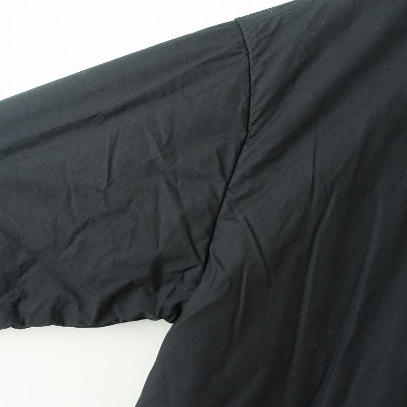 TANDEY オローネ *フォーカスウォームコート*黒ブラック無地ロング中綿