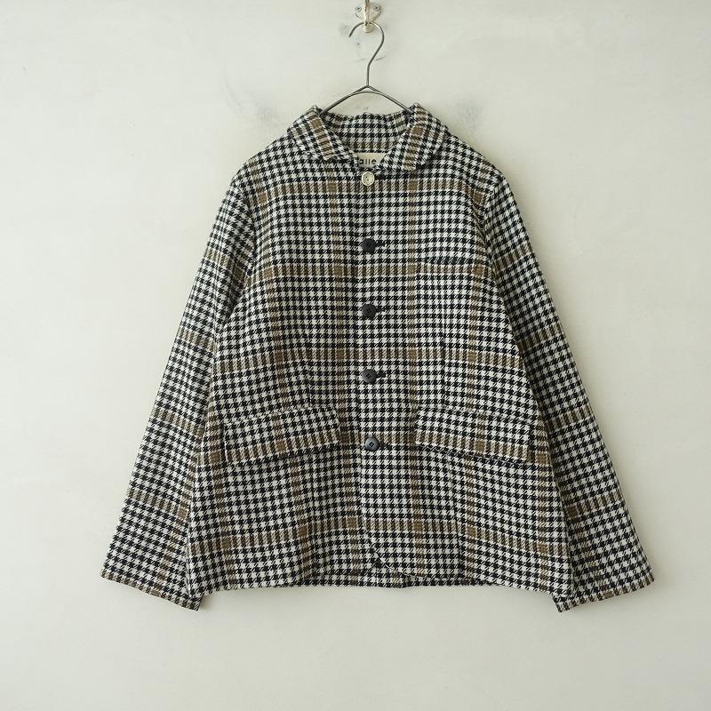 【Malle chambre de charme】 ツイードチェックジャケット Malle chambre de charme（マル シャンブルドゥシャーム） *ウール