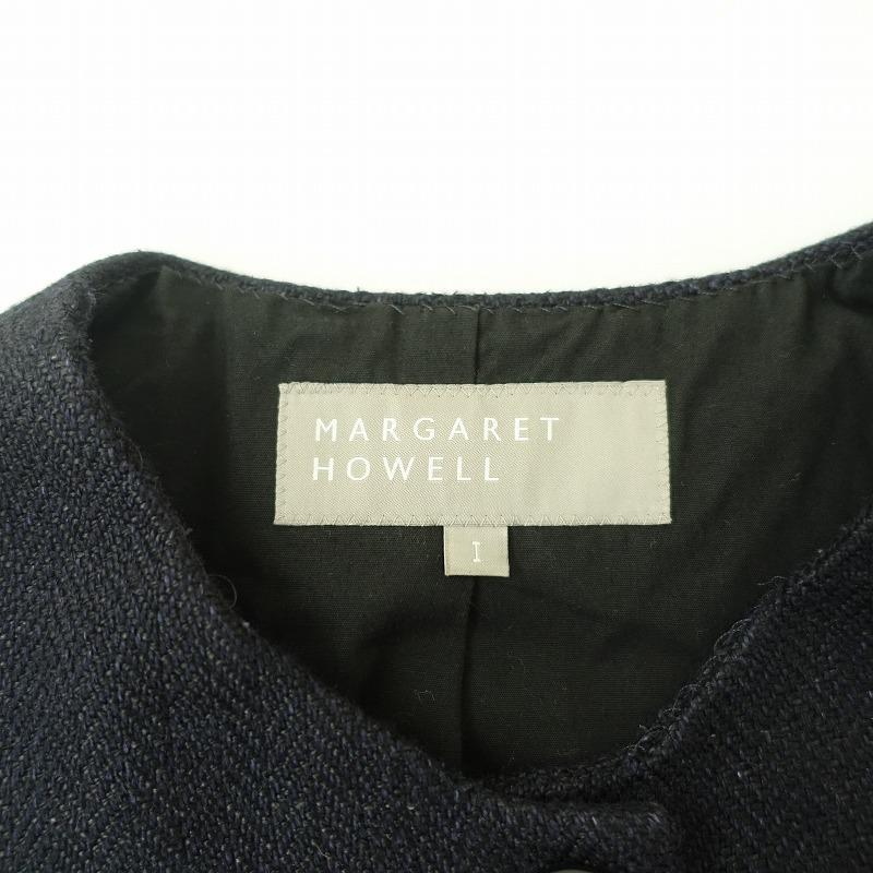 【極美品】マーガレットハウエル リネン100% ヘリンボーンジャケット M 麻 MARGARET HOWELL（マーガレットハウエル） *リネンヘリンボーンノー
