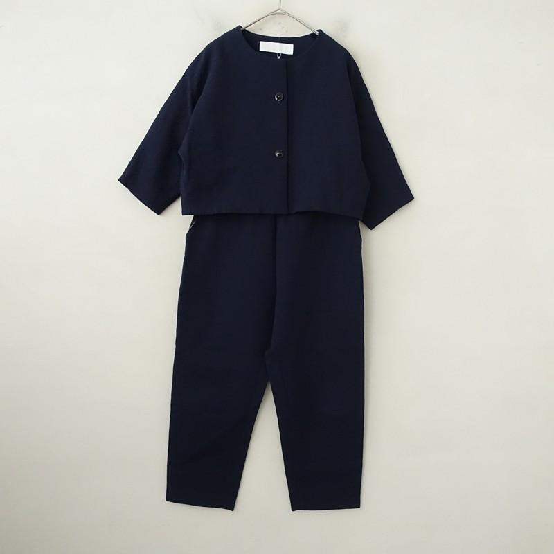 nooy（ヌーイ） *ふくれジャガードセットアップ 7分袖ジャケット