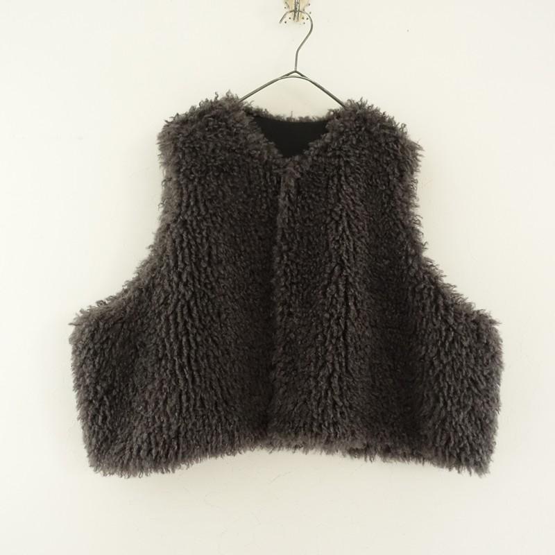 journal standard luxe カーリーショートベスト リバーシブル JOURNAL STANDARD LUXE（ジャーナルスタンダード ラックス）の