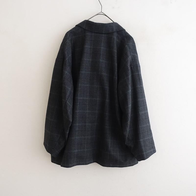美品！zuccaグレンチェック×デニム レイヤードジャケット 2way 取外し 