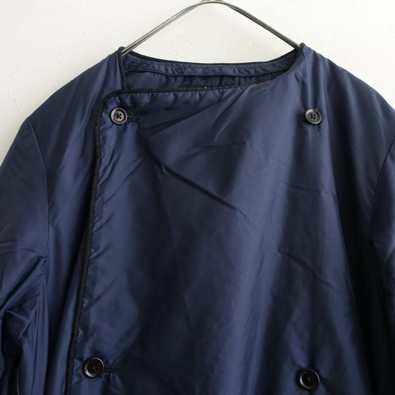 45R 45rpm ナイロン ロングコート ネイビー プリマロフト コート L 45R