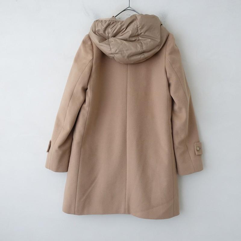 未使用品 マッキントッシュ コート 38 ベージュ系 ウール（羊毛 ）カシミヤ混 Mackintosh（マッキントッシュ） *フーディインナーダウン付きノー