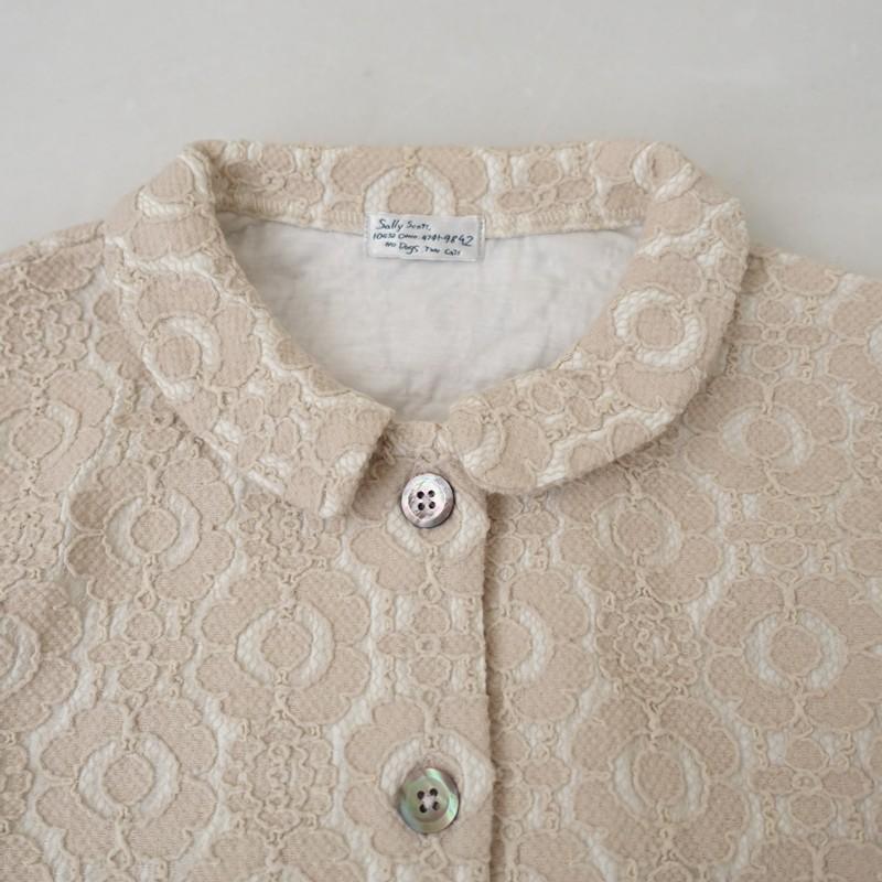 Sally Scott（サリースコット） *フラワー刺繍ジャケット*Mライト