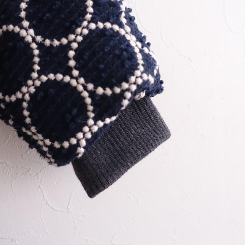 mina perhonen（ミナペルホネン） *tambourine ウール混刺繍フーディ