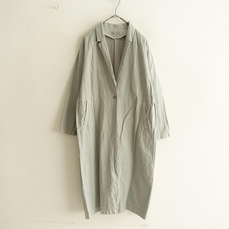 evam evaグレー ウール100% ロングコート サイズ2