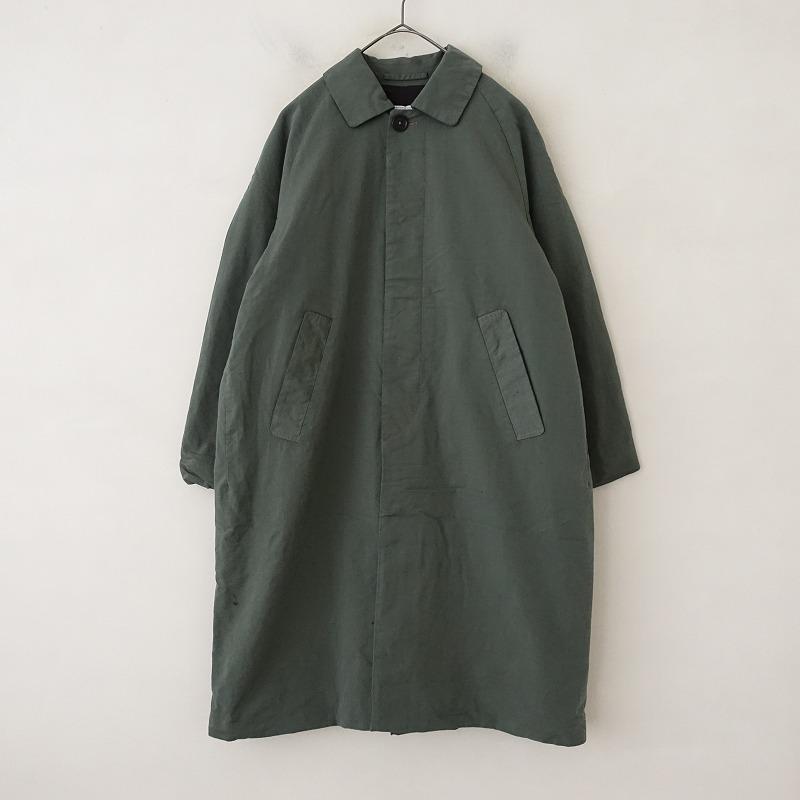 YAECA ヤエカ ステンカラーコート カーキ YAECA（ヤエカ） 【染/定価8.3万】ヤエカ *60552 ステンカラーコート