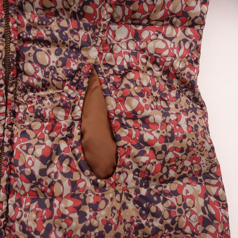 プライド（PRIDE） *総柄ダウンジャケット*38コートスタンドカラー