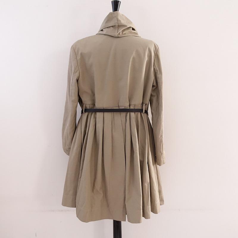 アッシュ HACHE *カシュクールコート*38ジャケットタック切替え アッシュ HACHE *カシュクールコート*38ジャケットタック切替え