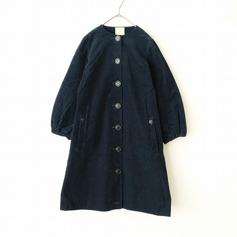 美品/希少✨yarmo ショップコート　ストライプ　ネイビー　40 英国製 InEden（インエデン） / POM POM | As The Wind Blow セーラー