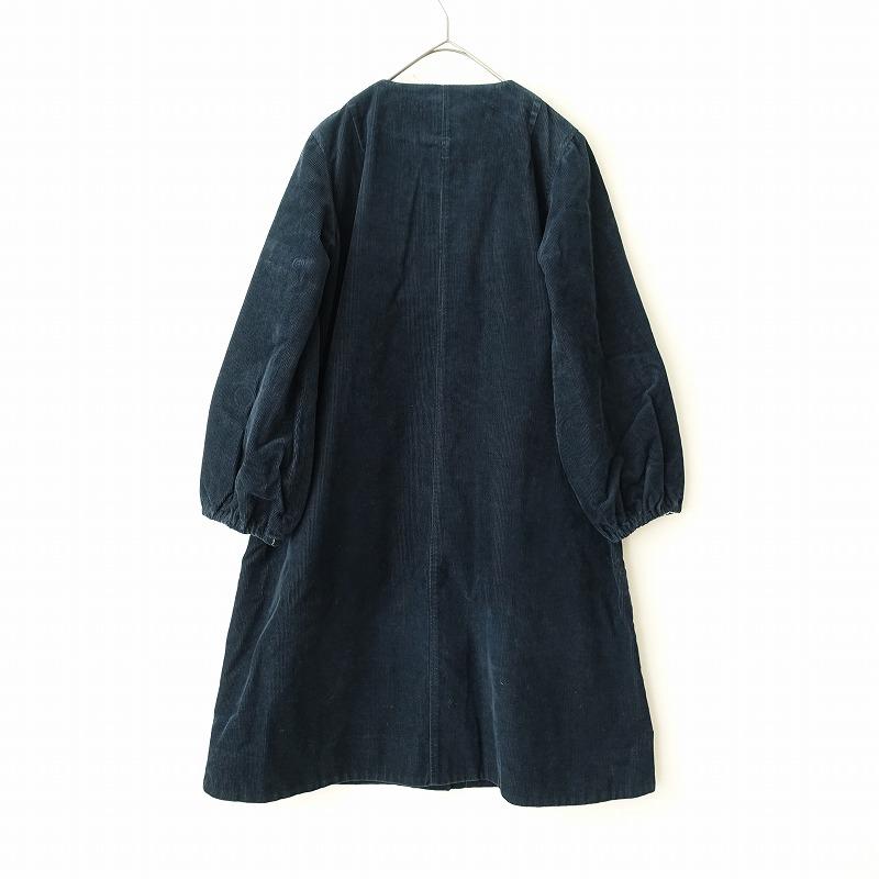 ヤブヤム YABYUM *ノーカラーコーデュロイコート*ジャケット綿