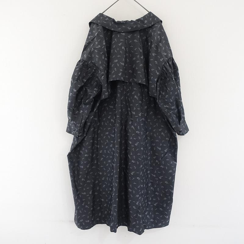 mina perhonen confettiコート　チャコール mina perhonen ミナペルホネン *confetti コート*36コットン